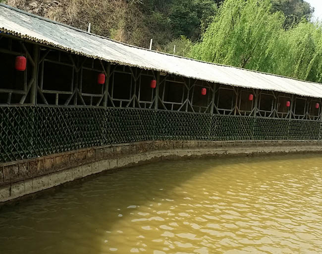 農(nóng)家樂竹編長廊